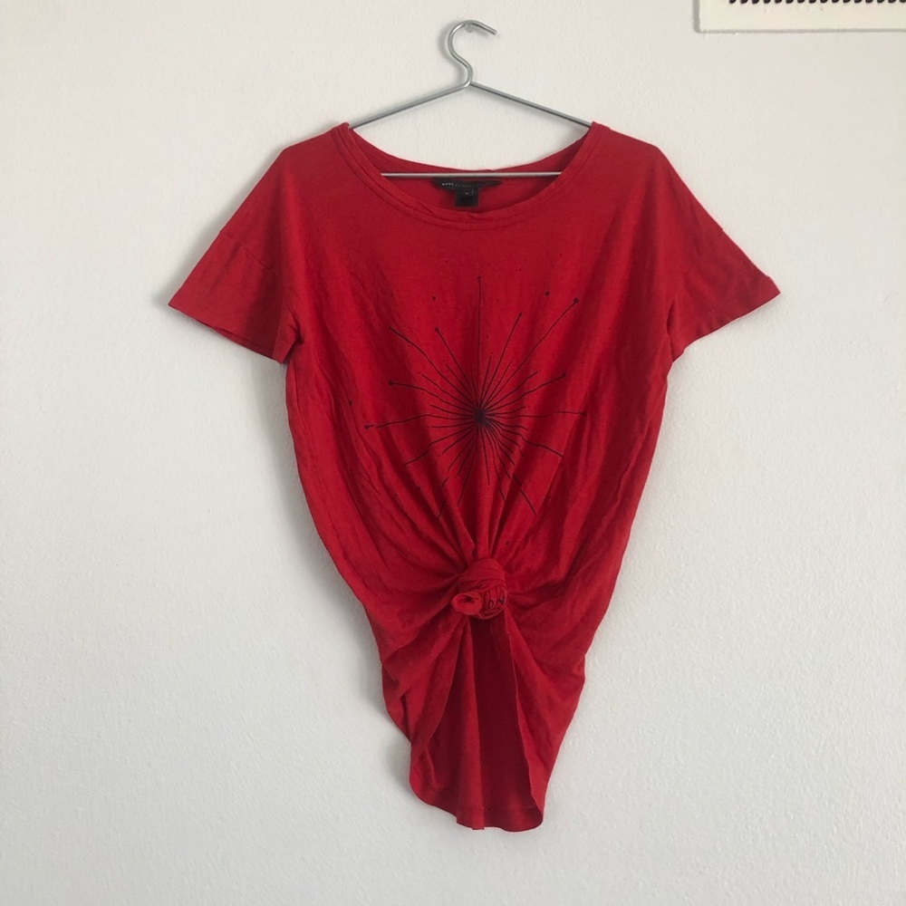 Marc by Marc Jacob red snapper multi explosion T shirt tee medium